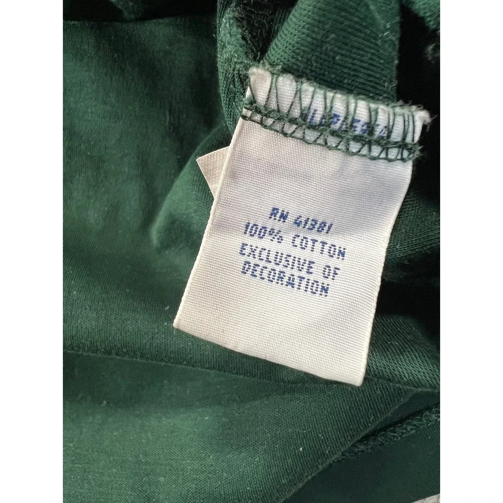 Polo Ralph Lauren Mens Green Pima Soft Touch Long Sleeve Polo Shirt Size L